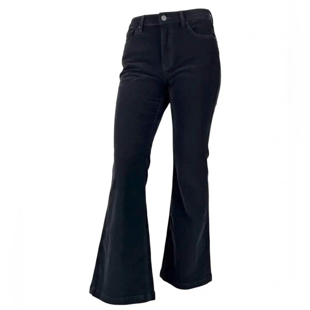 Kancan Flare Leg‎ Corduroy Pants Black Size 31 preppy flare 90s old money